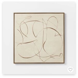 30"x30" Line Abstract Framed Canvas Wall Art threshold x Studio McGee